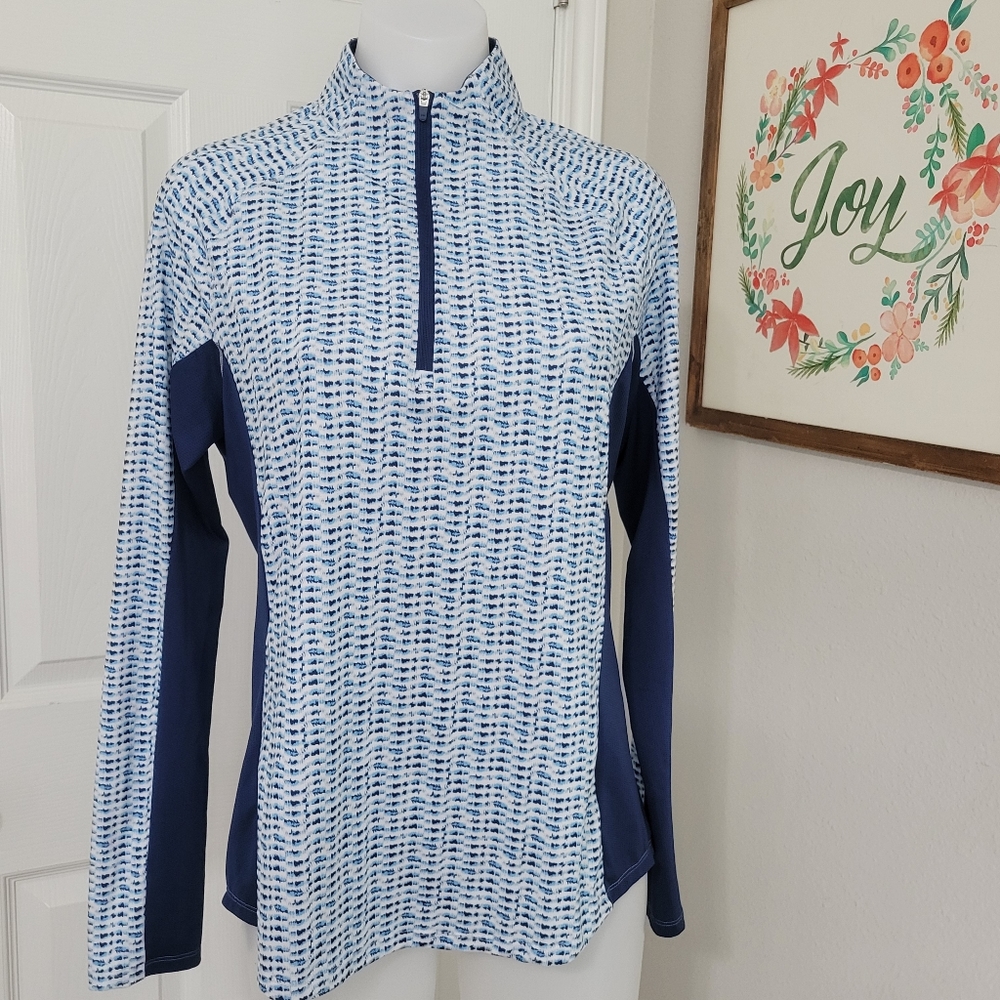 2/$50 Adidas Golf The Neuse Golf Course Aeroready UPF Shirt M NWOT White Sky